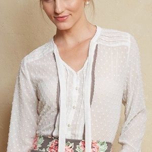 Matilda Jane NWOT white Swiss dot long sleeve